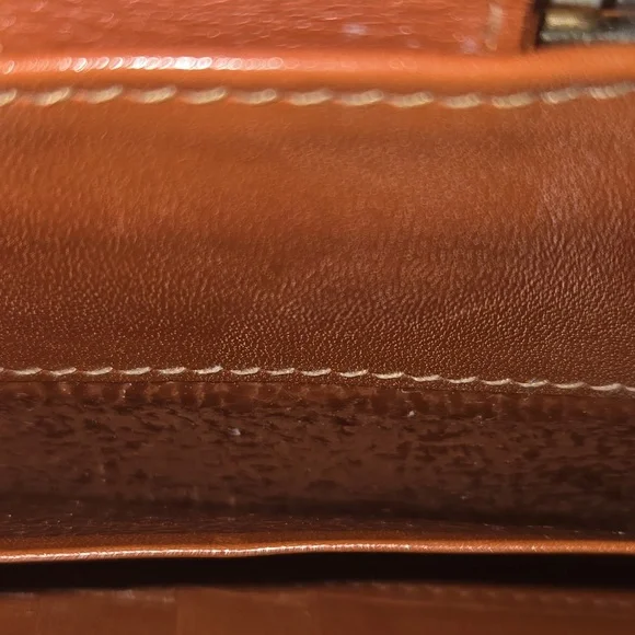 Fendi Kisslock Rehab Wallet Brown and Black Striped - Picture 16 of 16